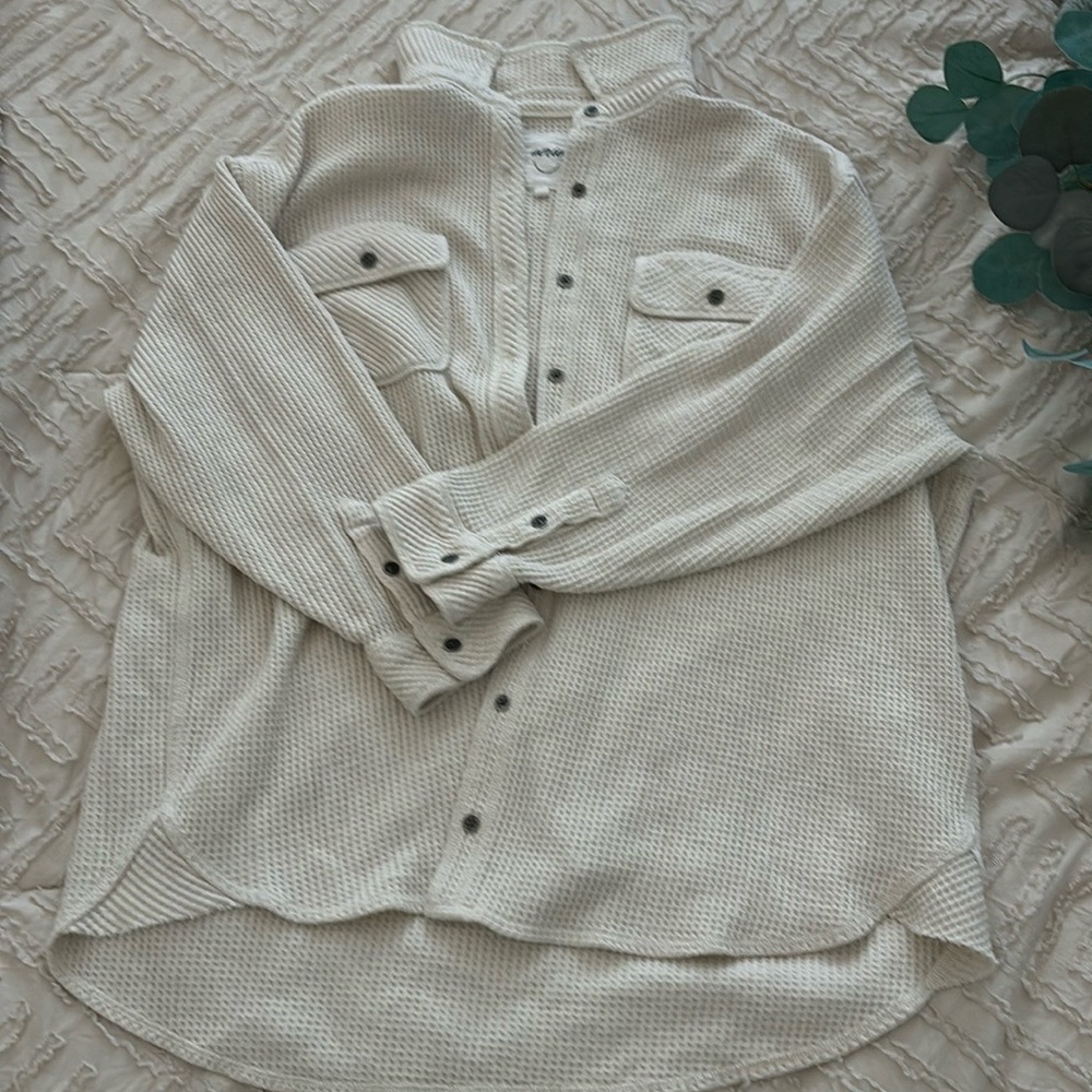 Aerie anytime fave waffle shirt